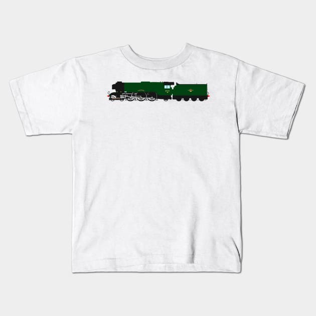 Flying Scotsman Steam Locomotive 60103 LNER A3 Kids T-Shirt by ontherails